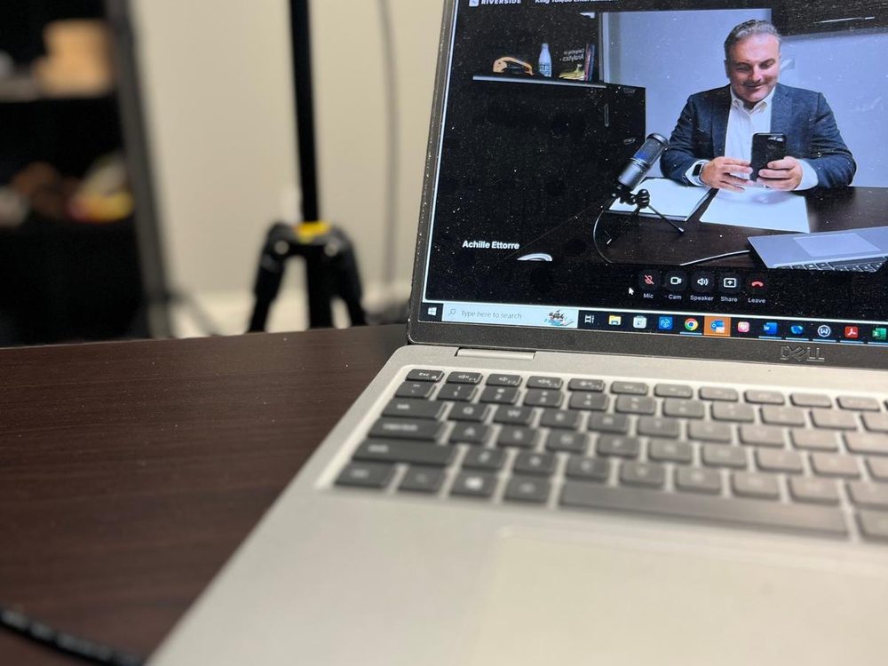 Recording a session on AI and analytics for the rental industry